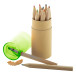 Gallery 12 groen natuurlijk potloden set 