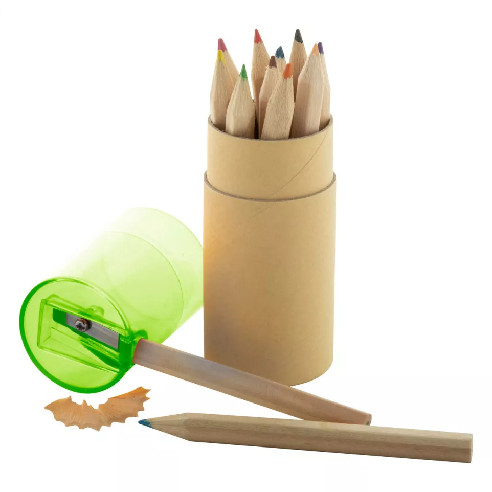 Gallery 12 groen natuurlijk potloden...