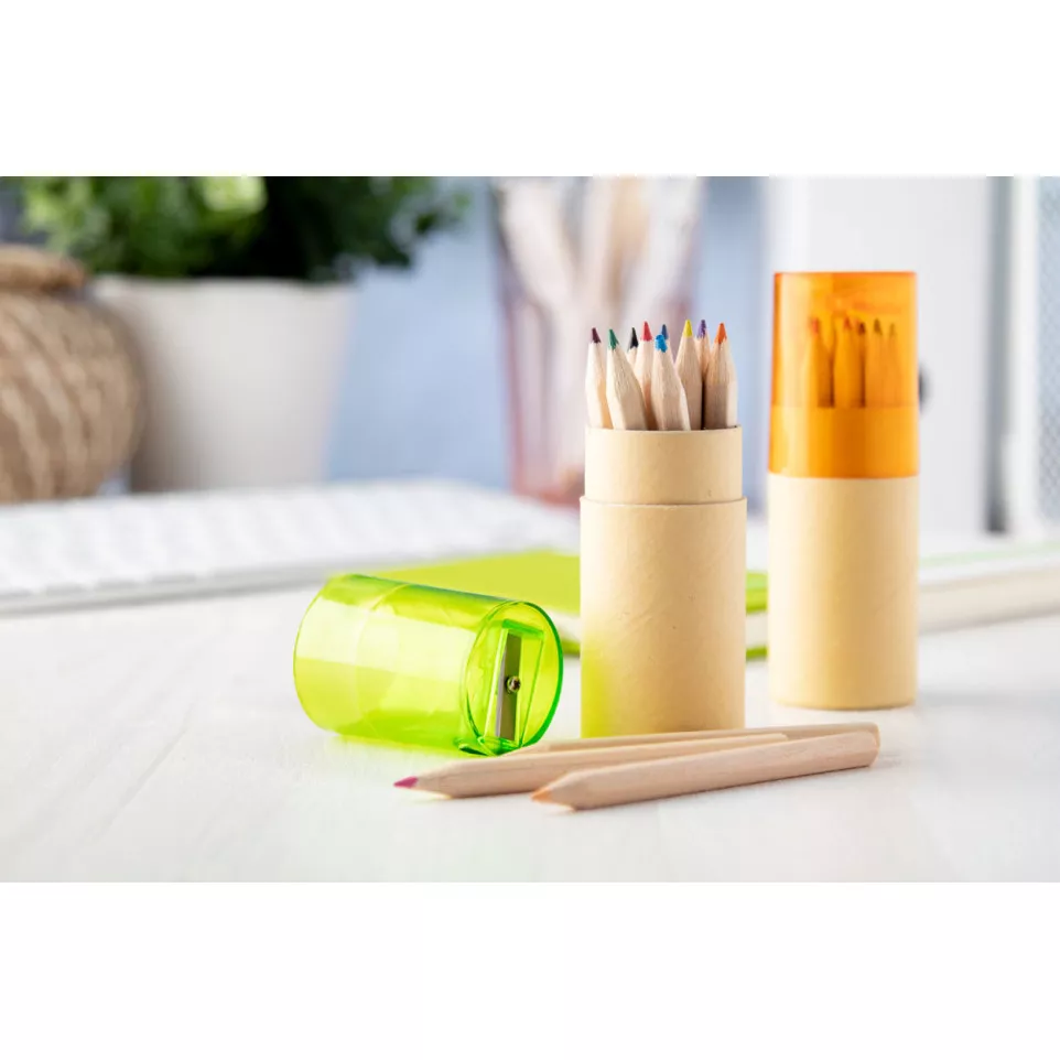 Gallery 12 groen natuurlijk potloden...