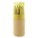 Gallery 12 yellow natural pencil set 