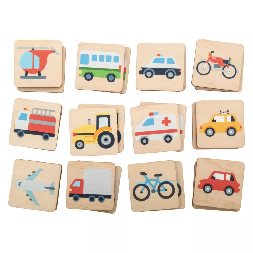 Immermor natural  memory game, vehicles 