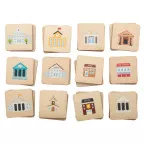 Immermor natural  memory game, buildings 