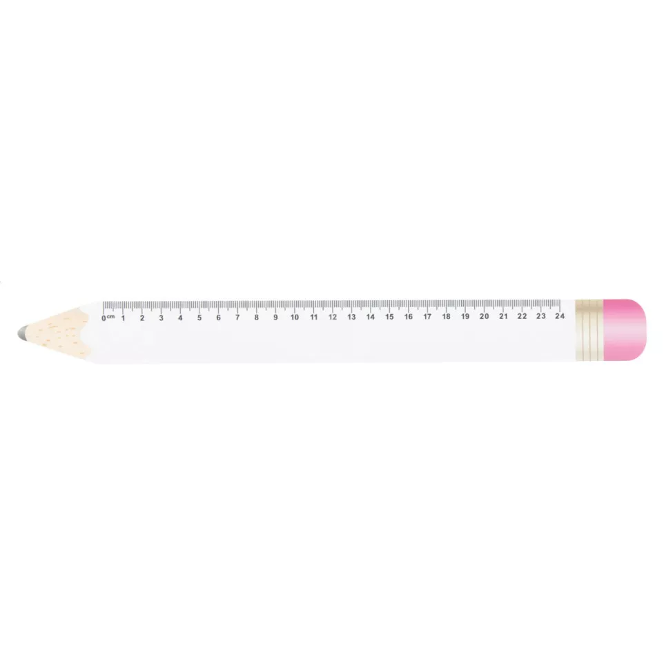 Sharpy 24 white  24 cm ruler, pencil 