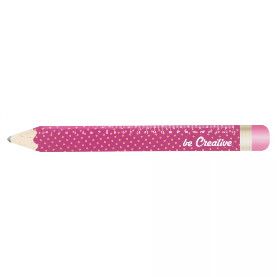 Sharpy 24 white  24 cm ruler, pencil 