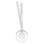 Edelmark silver  bookmark, hexagon 