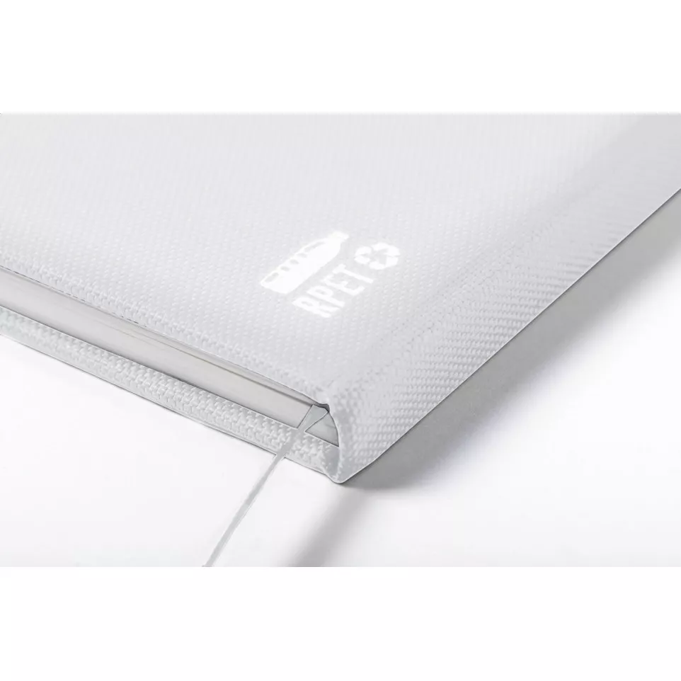 Baccata white  RPET notebook 