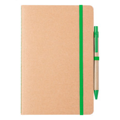 Ginkgo green natural notebook 