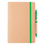 Ginkgo green natural notebook 