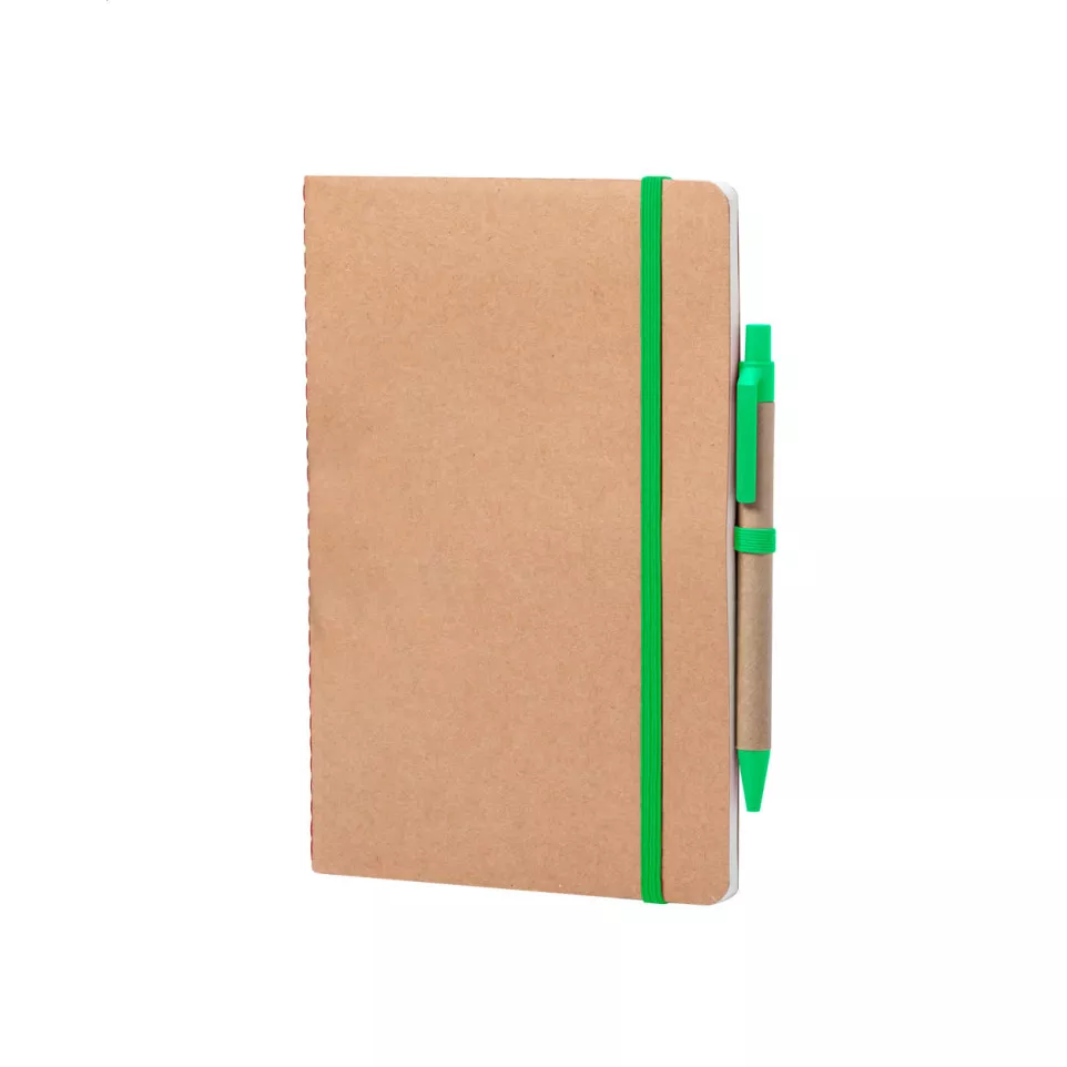Ginkgo green natural notebook 