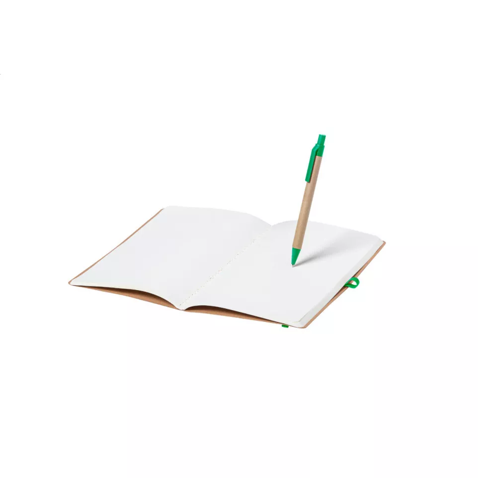 Ginkgo green natural notebook 