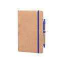 Ginkgo blue natural notebook 