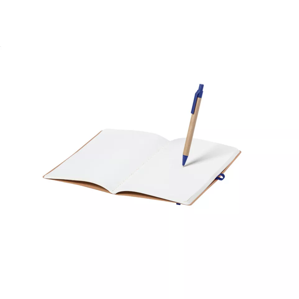 Ginkgo blue natural notebook 
