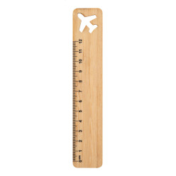 Rooler natural  bamboo ruler, airplane 