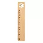 Rooler natural  bamboo ruler, paw 