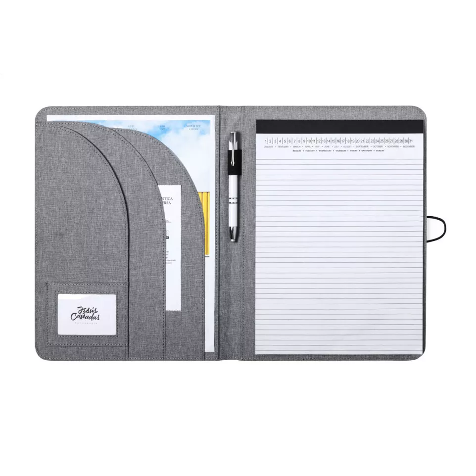 Dennis ash grey  RPET document folder 