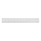 Clelin white  antibacterial ruler 