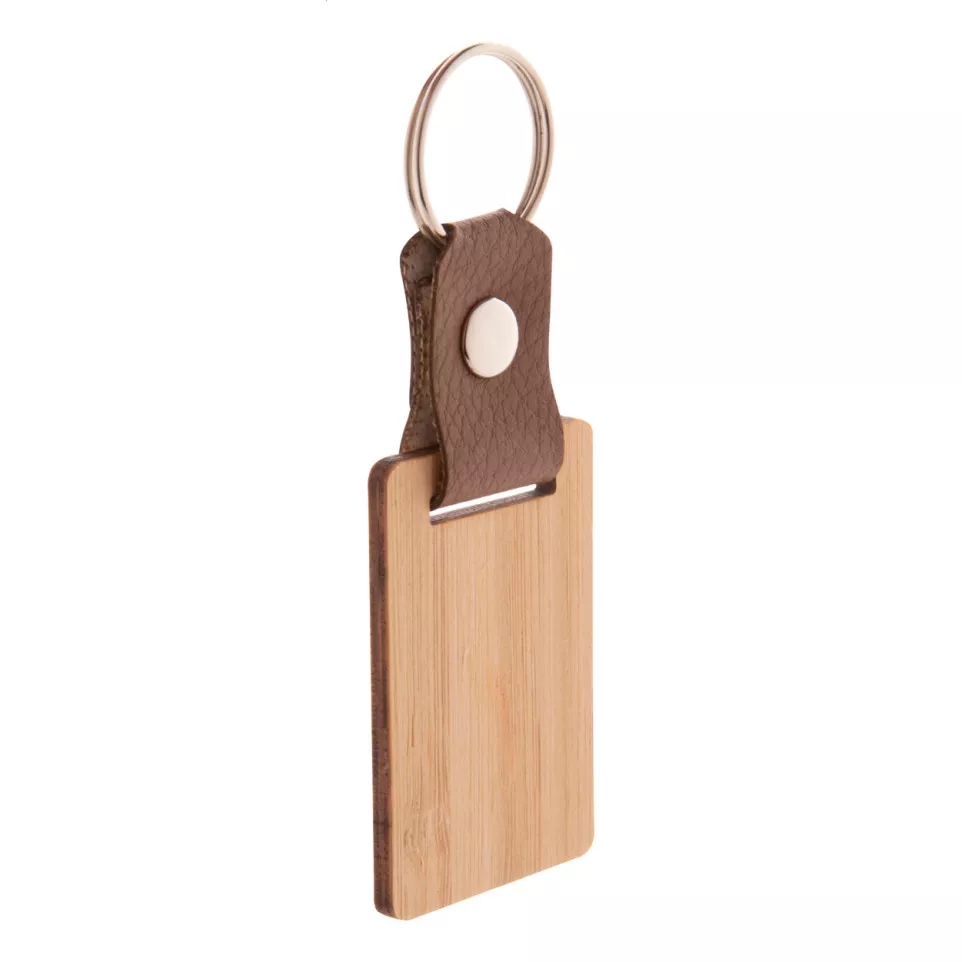 Blopp natural  keyring, rectangle 