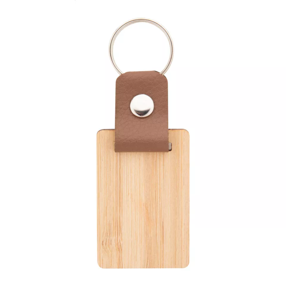 Blopp natural  keyring, rectangle 