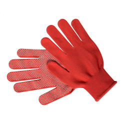 Horgol rouge  gants 