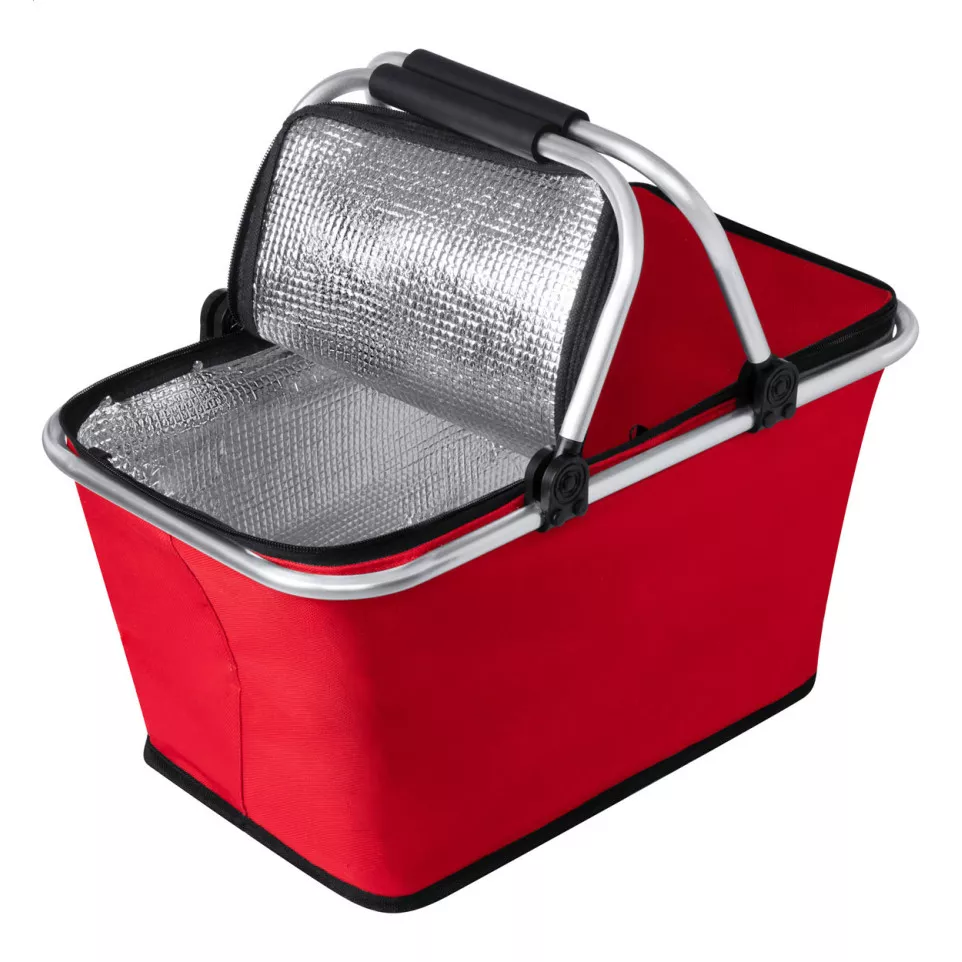 Paccola red  cooler picnic basket 