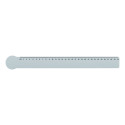 Couler 30 white  30 cm ruler, circle 
