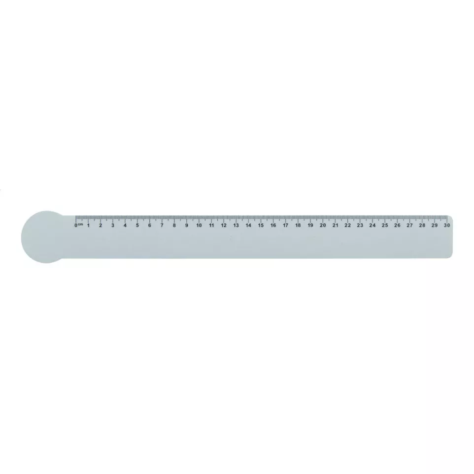 Couler 30 white  30 cm ruler, circle 