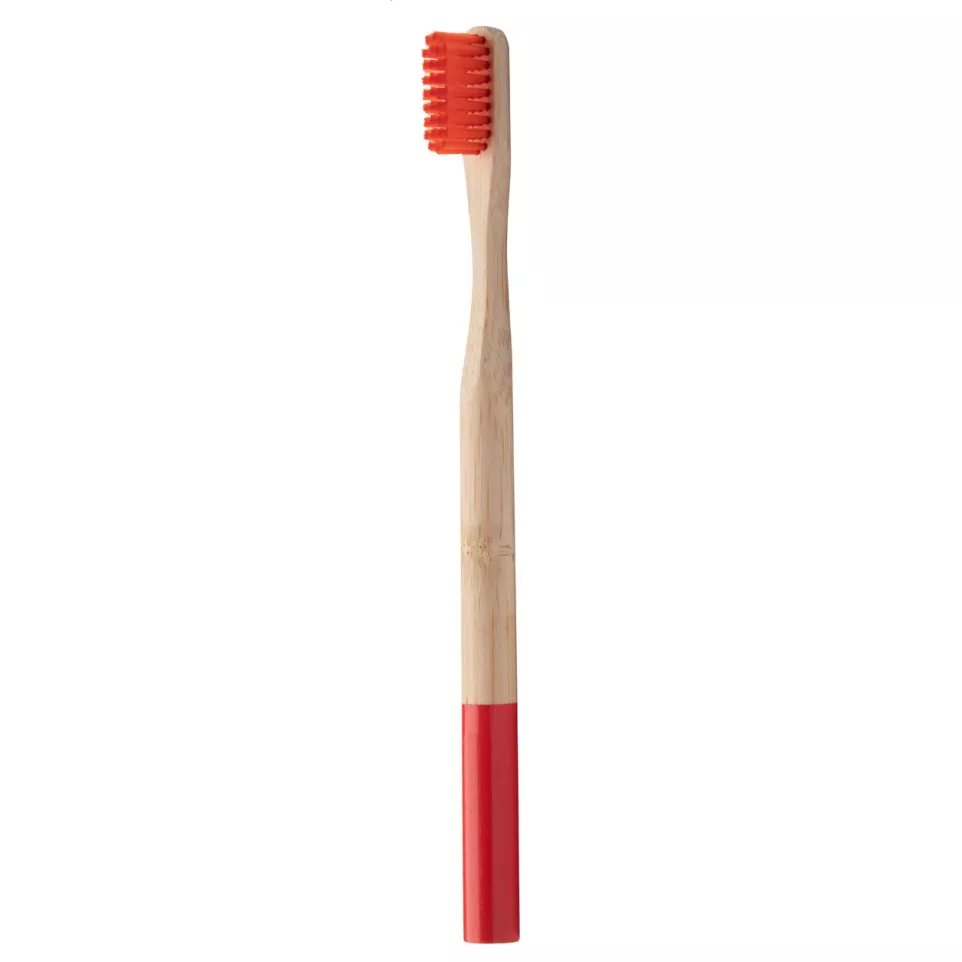 ColoBoo red natural bamboo toothbrush 