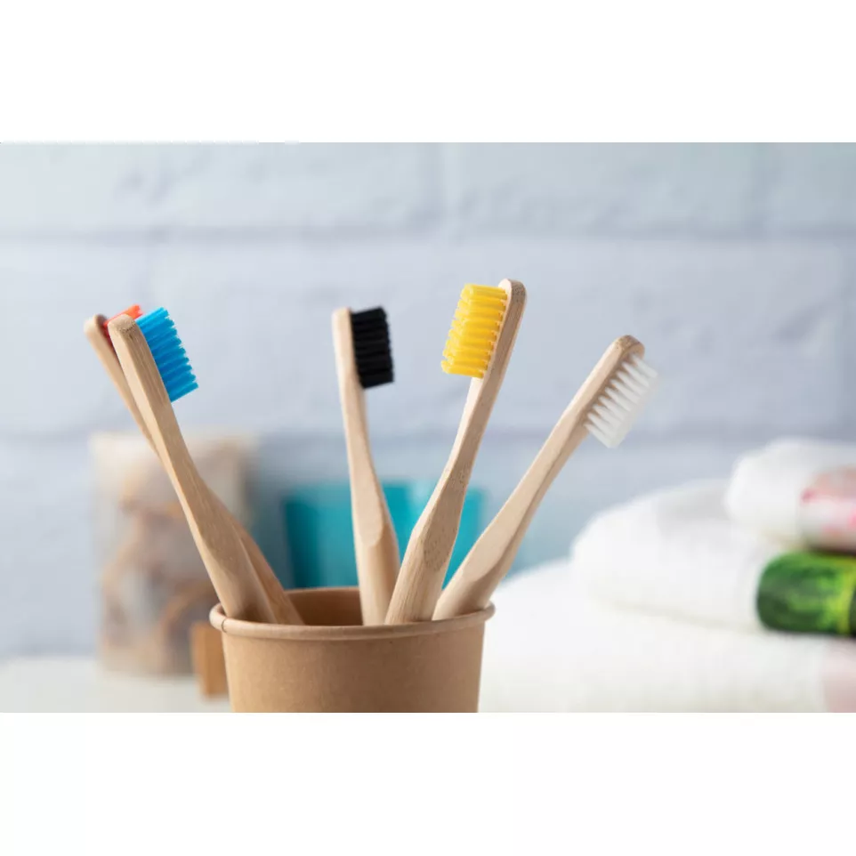 ColoBoo red natural bamboo toothbrush 