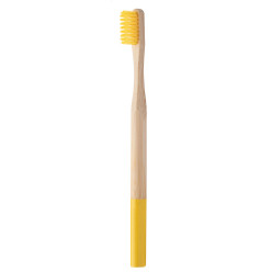 ColoBoo jaune naturelle brosse à dents en bambou 