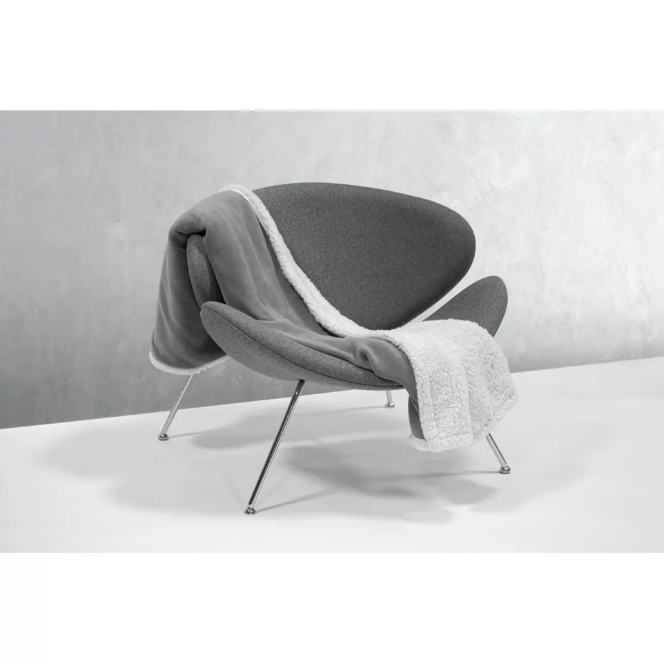 Sammia gris foncé  couverture polaire 