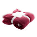 Sammia burgundy  coral fleece blanket 