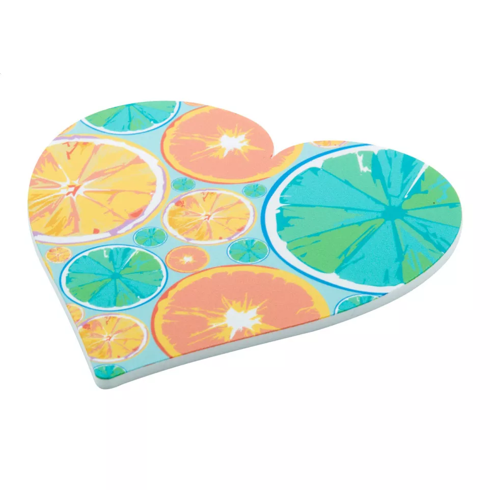 CreaCoast white  coaster, heart 
