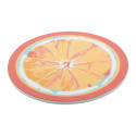 CreaCoast white  coaster, circle 