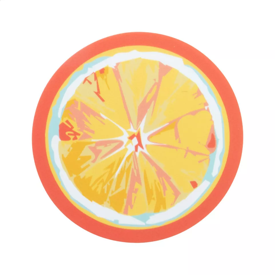 CreaCoast white  coaster, circle 