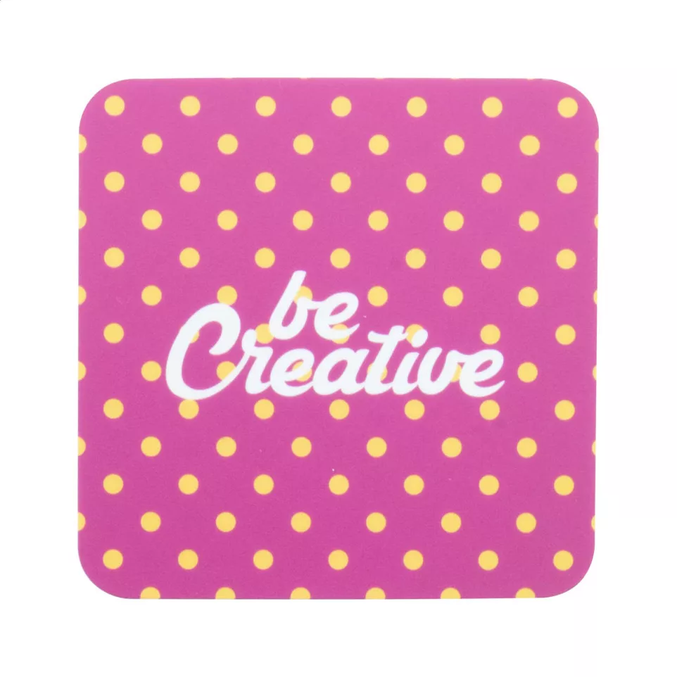 CreaCoast white  coaster, square 