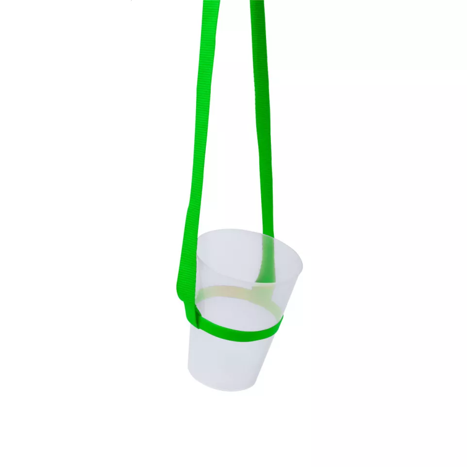 Lancup green  drink holder lanyard 