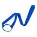 Lancup blauw  drink houder lanyard 