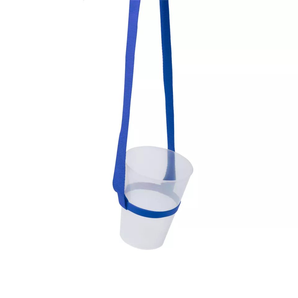 Lancup blauw  drink houder lanyard 