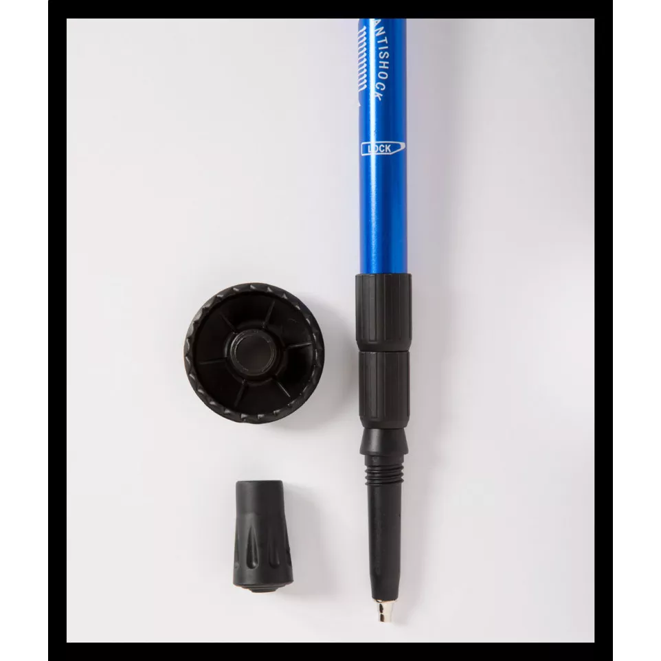 Pulpit blue black nordic walking sticks 