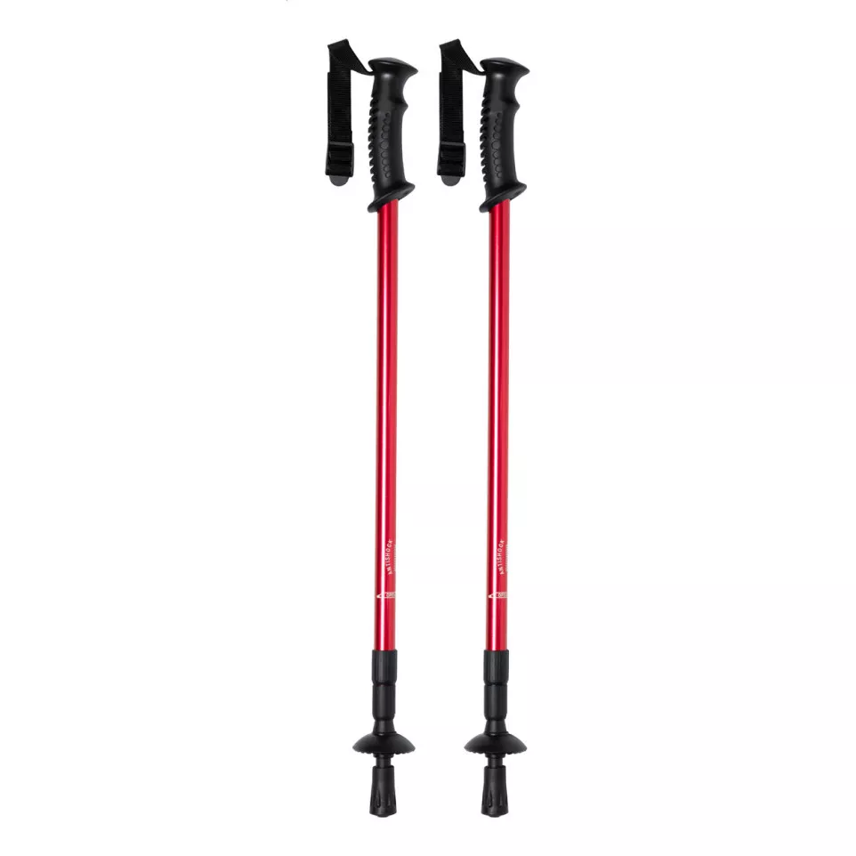 Pulpit red black nordic walking sticks 