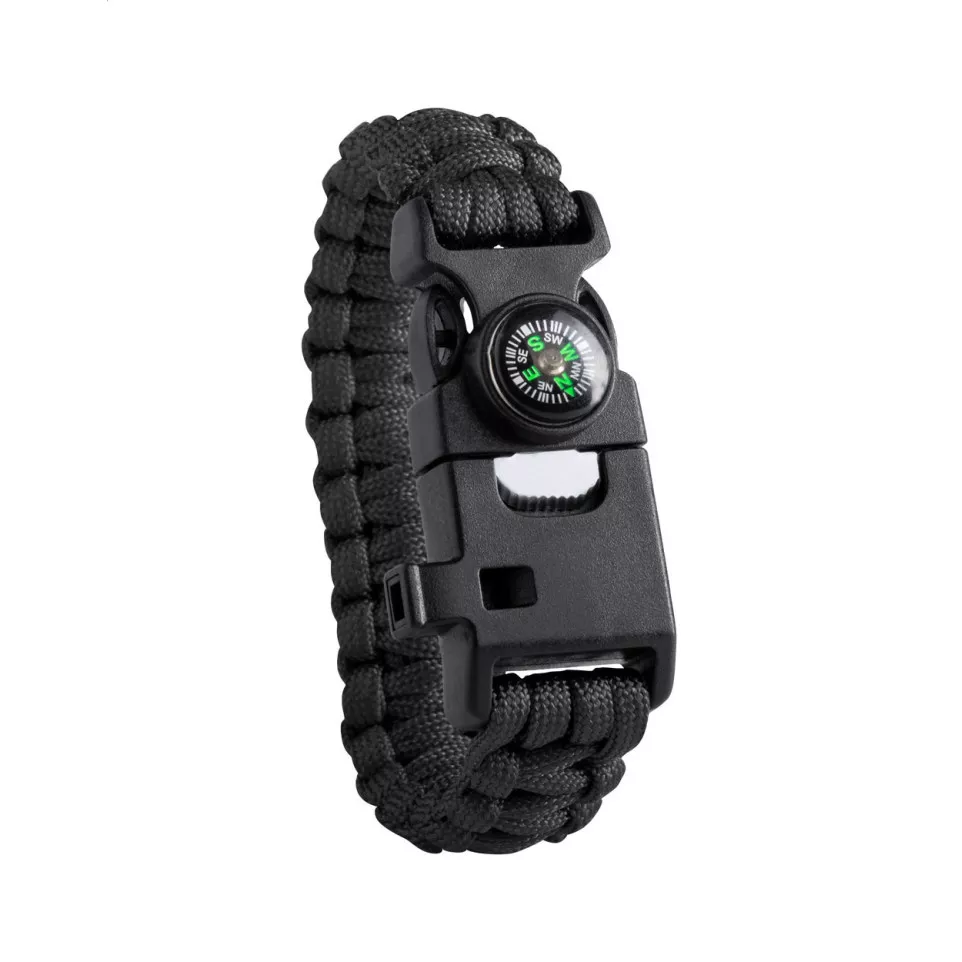 Peary noir  bracelet survie 