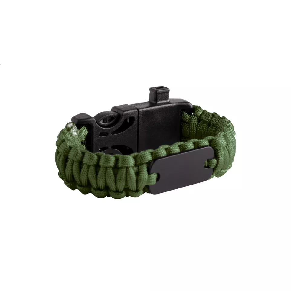 Peary vert noir bracelet survie 