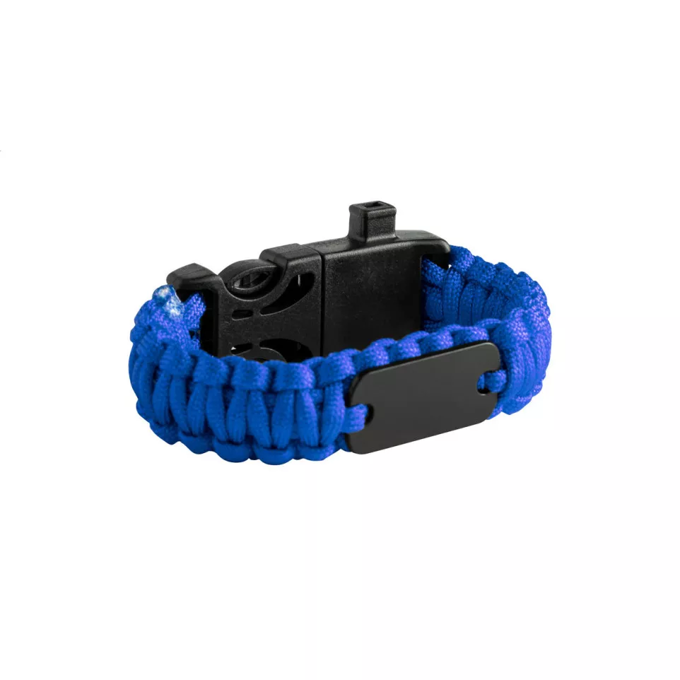 Peary bleu noir bracelet survie 