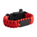 Peary red black survival bracelet 