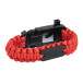 Peary rouge noir bracelet survie 