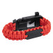 Peary red black survival bracelet 