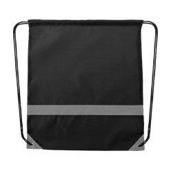 Vidraw zwart  reflecterende trekkoord tas 