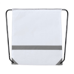 Vidraw white  reflective drawstring bag 