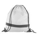 Vidraw wit  reflecterende trekkoord tas 