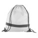 Vidraw white  reflective drawstring bag 